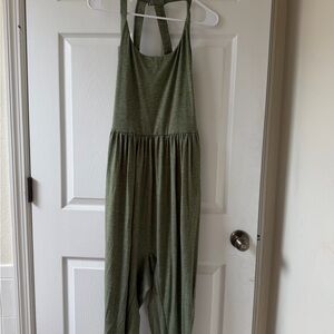 HALARA Olive Green Sleeveless One-Piece Bodysuit